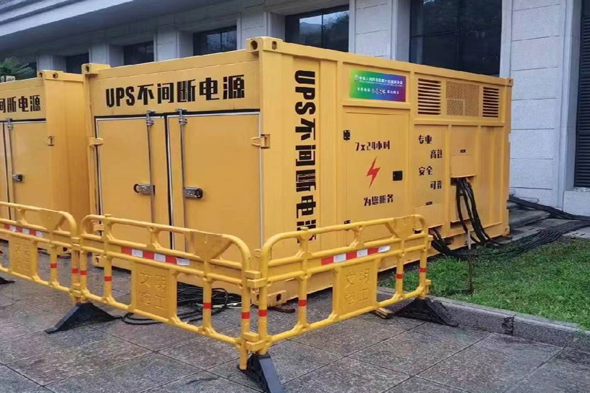 晋中发电机租赁施工现场