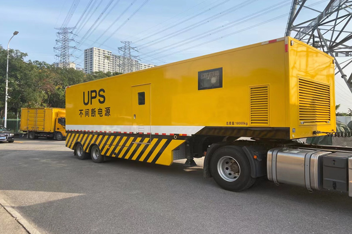 晋中发电机租赁施工现场