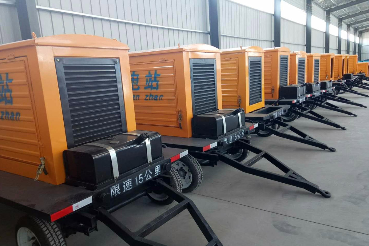 晋中发电机租赁施工现场